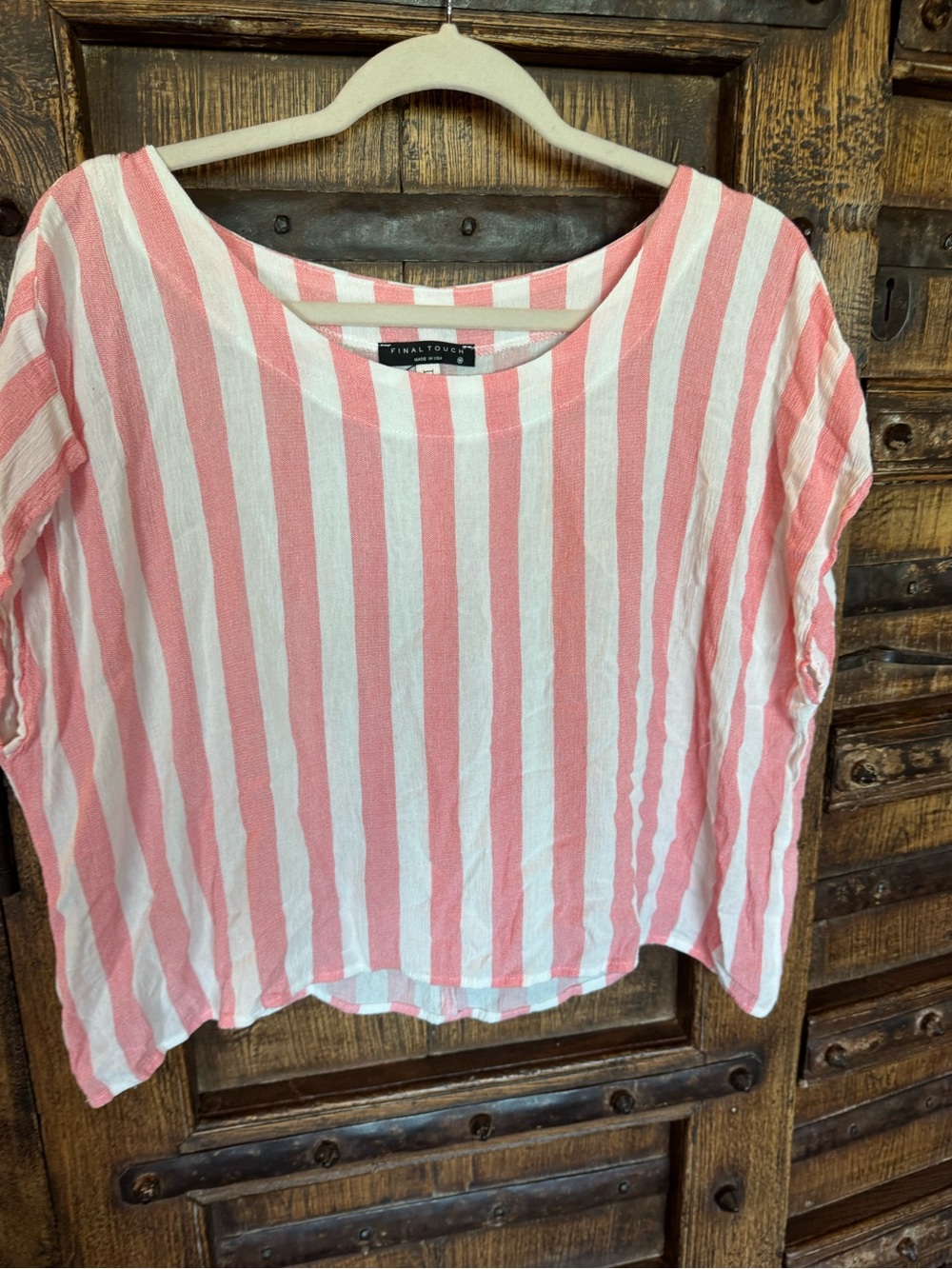 Striped Flowy Womens Top